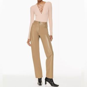 Beige Melina Pants Aritzia
